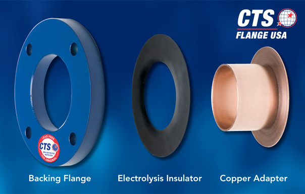 sweat CTS WBG3040-4" 300# Copper Companion Flange 8 bolt pattern 