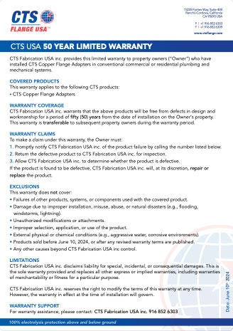 CTS Flange Price List 2025
